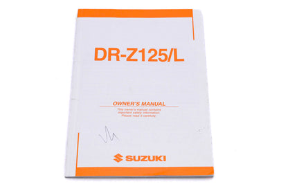 OEM Suzuki 99011-08G51-03A DR-Z125/L K4 Owner's Manual