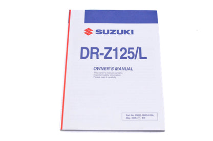 OEM Suzuki 99011-08G54-03A DR-Z125/L K7 Owner's Manual