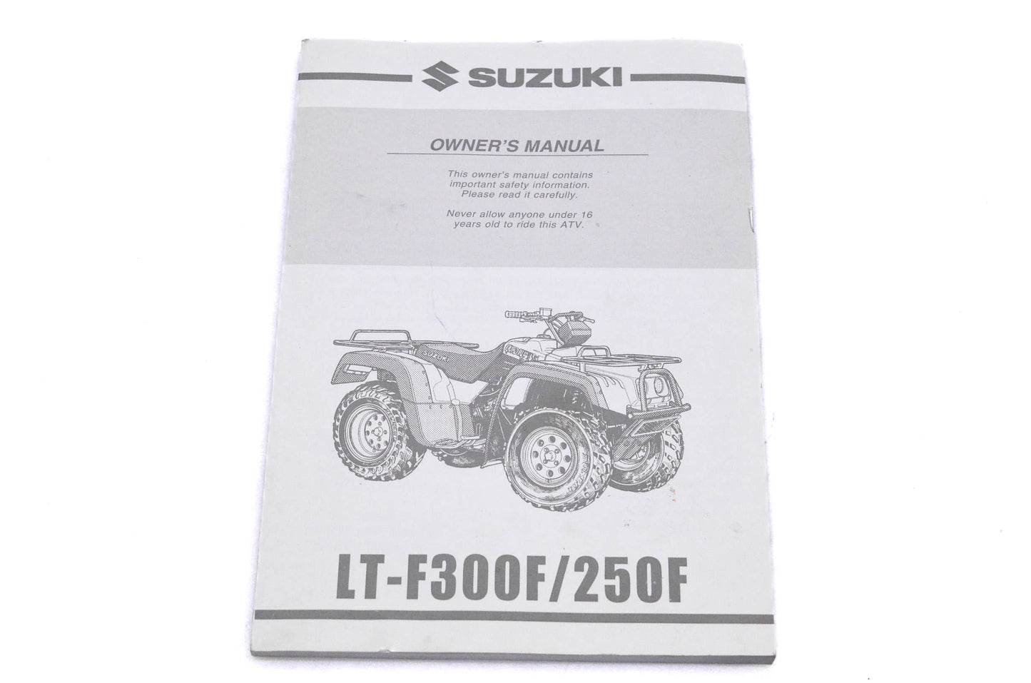 OEM Suzuki 99011-19B71-03A LT-F300F/250F X Y Owner's Manual