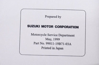 OEM Suzuki 99011-19B71-03A LT-F300F/250F X Y Owner's Manual