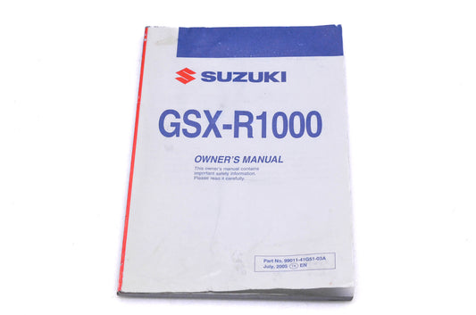 OEM Suzuki 99011-41G51-03A GSX-R1000 K6 Owner's Manual