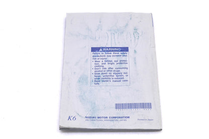 OEM Suzuki 99011-41G51-03A GSX-R1000 K6 Owner's Manual
