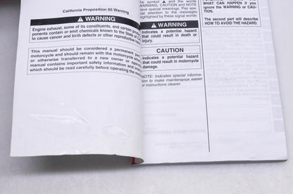 OEM Suzuki 99011-41G51-03A GSX-R1000 K6 Owner's Manual