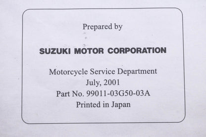 OEM Suzuki 99011-03G50-03A LT-A500F K2 Owner's Manual