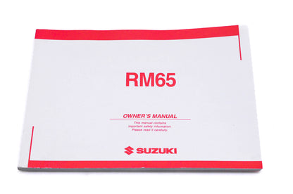 OEM Suzuki 99011-11A51-03A RM65 K4 Owner's Manual