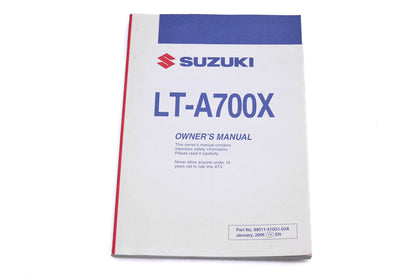 OEM Suzuki 99011-31G51-03A LT-A700X K6 Owner's Manual