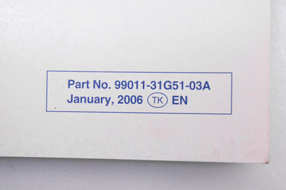 OEM Suzuki 99011-31G51-03A LT-A700X K6 Owner's Manual