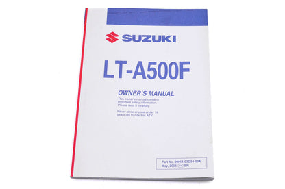 OEM Suzuki 99011-03G54-03A LT-A500F K6 Owner's Manual