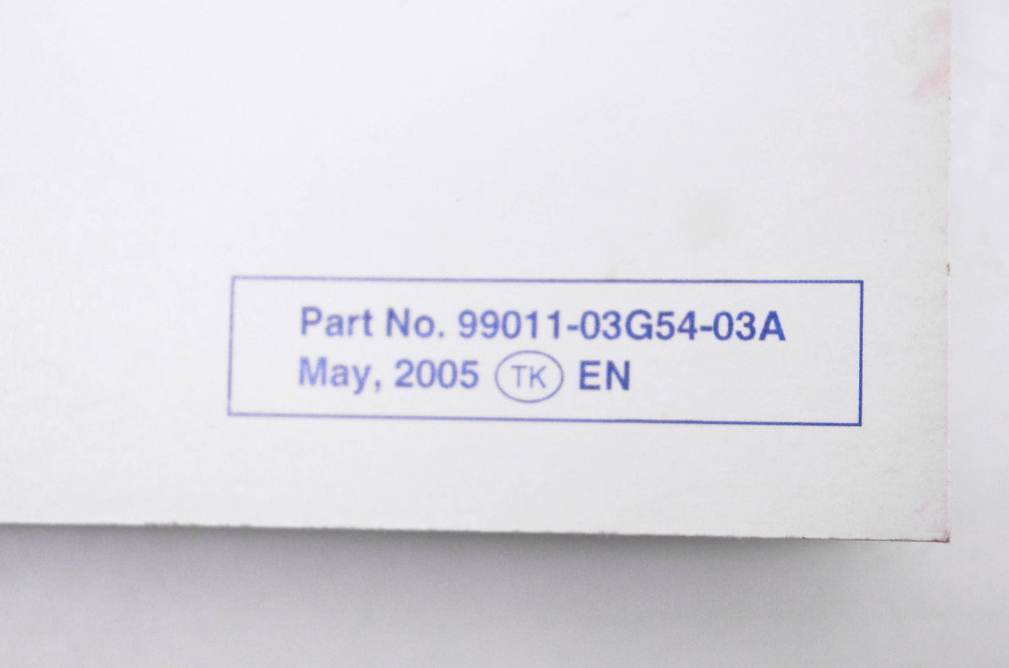 OEM Suzuki 99011-03G54-03A LT-A500F K6 Owner's Manual