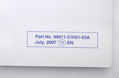 OEM Suzuki 99011-21H51-03A GSX-R1000 K8 Owner's Manual