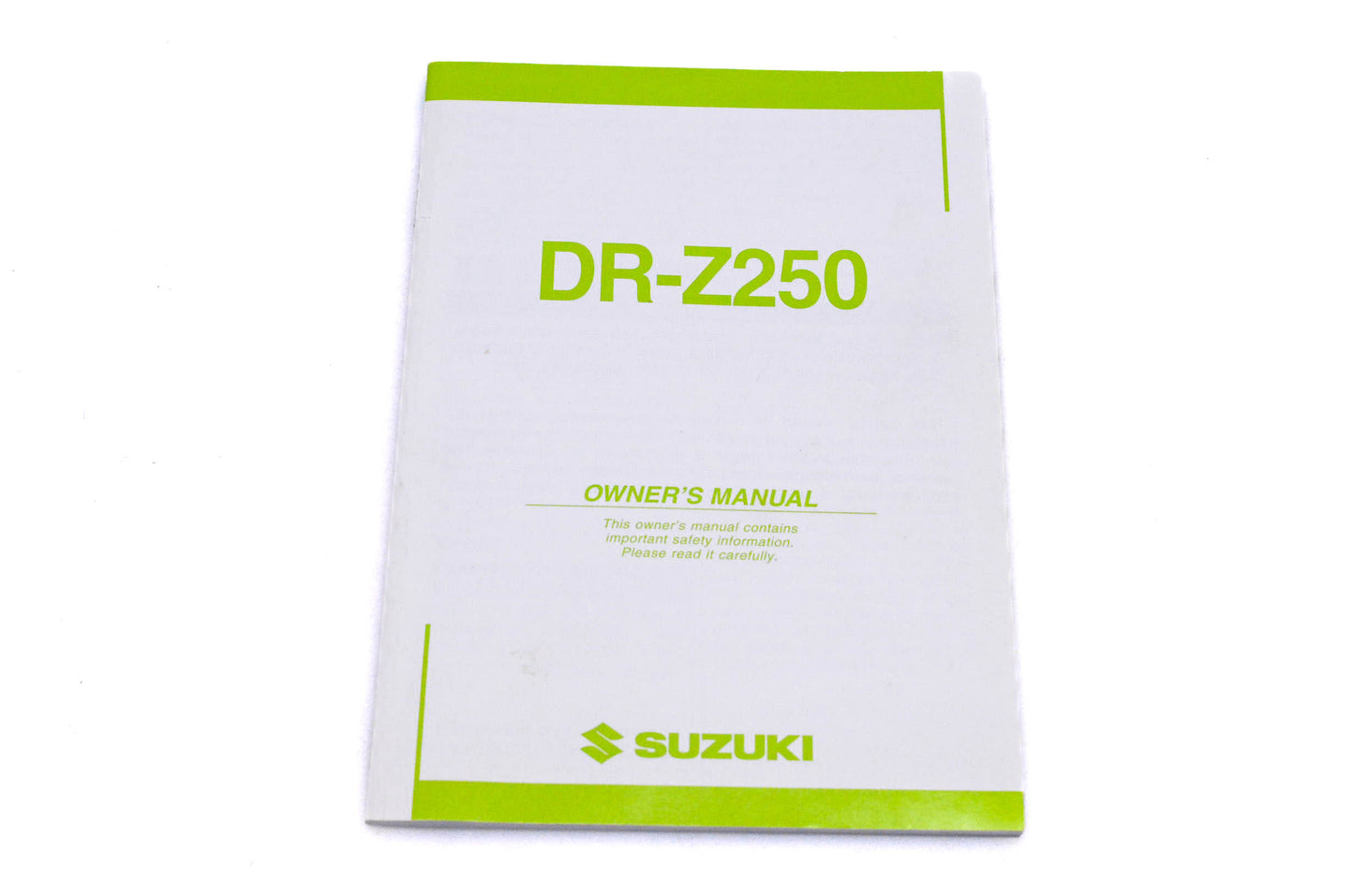 OEM Suzuki 99011-13E63-03A DR-Z250 K4 Owner's Manual