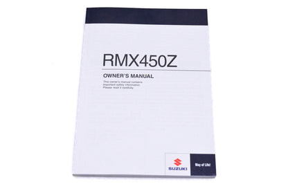 OEM Suzuki 99011-02J57-03A RMX450Z L7 Owner's Manual
