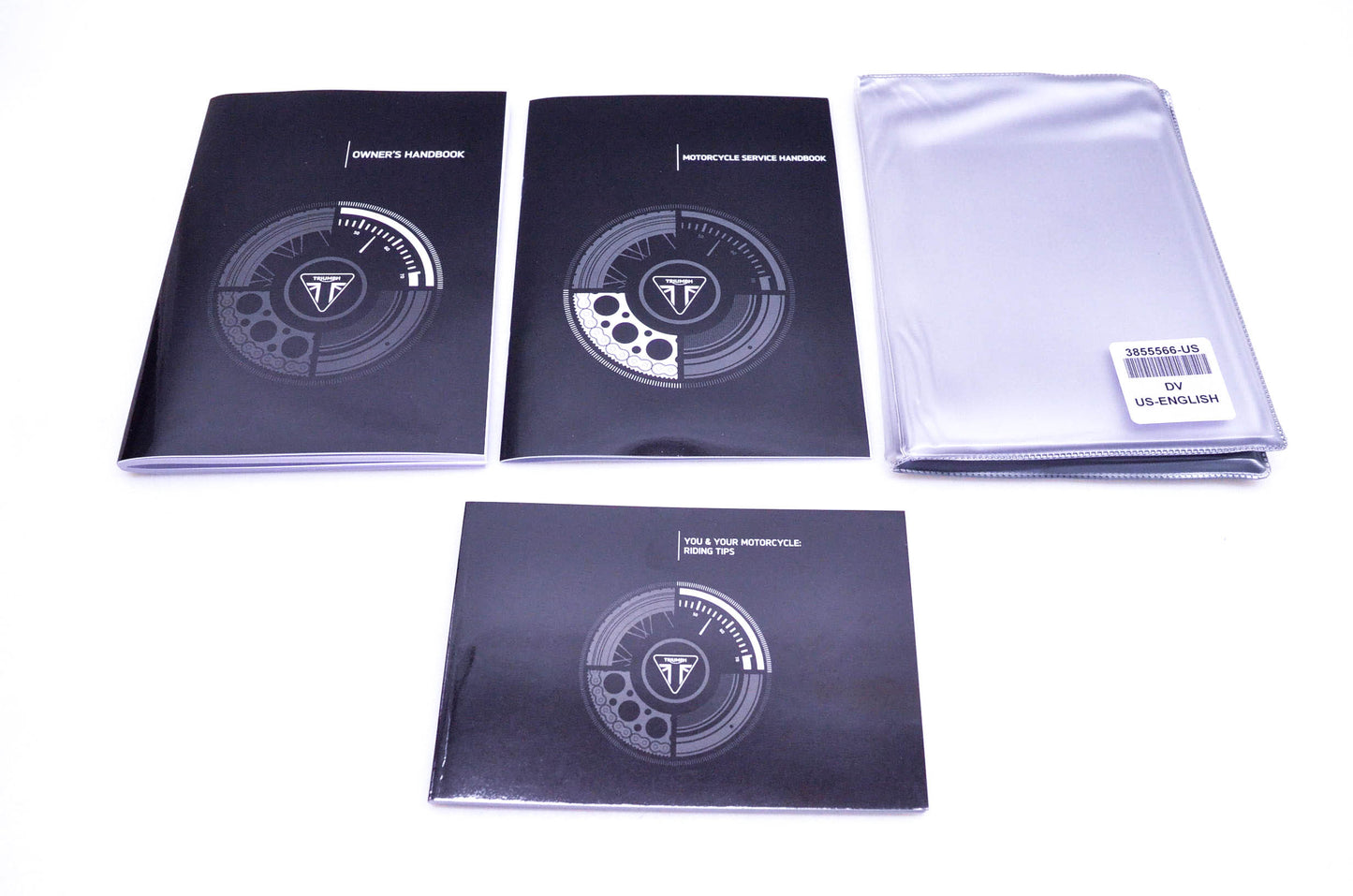 New OEM Triumph 3855566, T3855566-US Bonneville Bobber Owner's Handbook Kit NOS