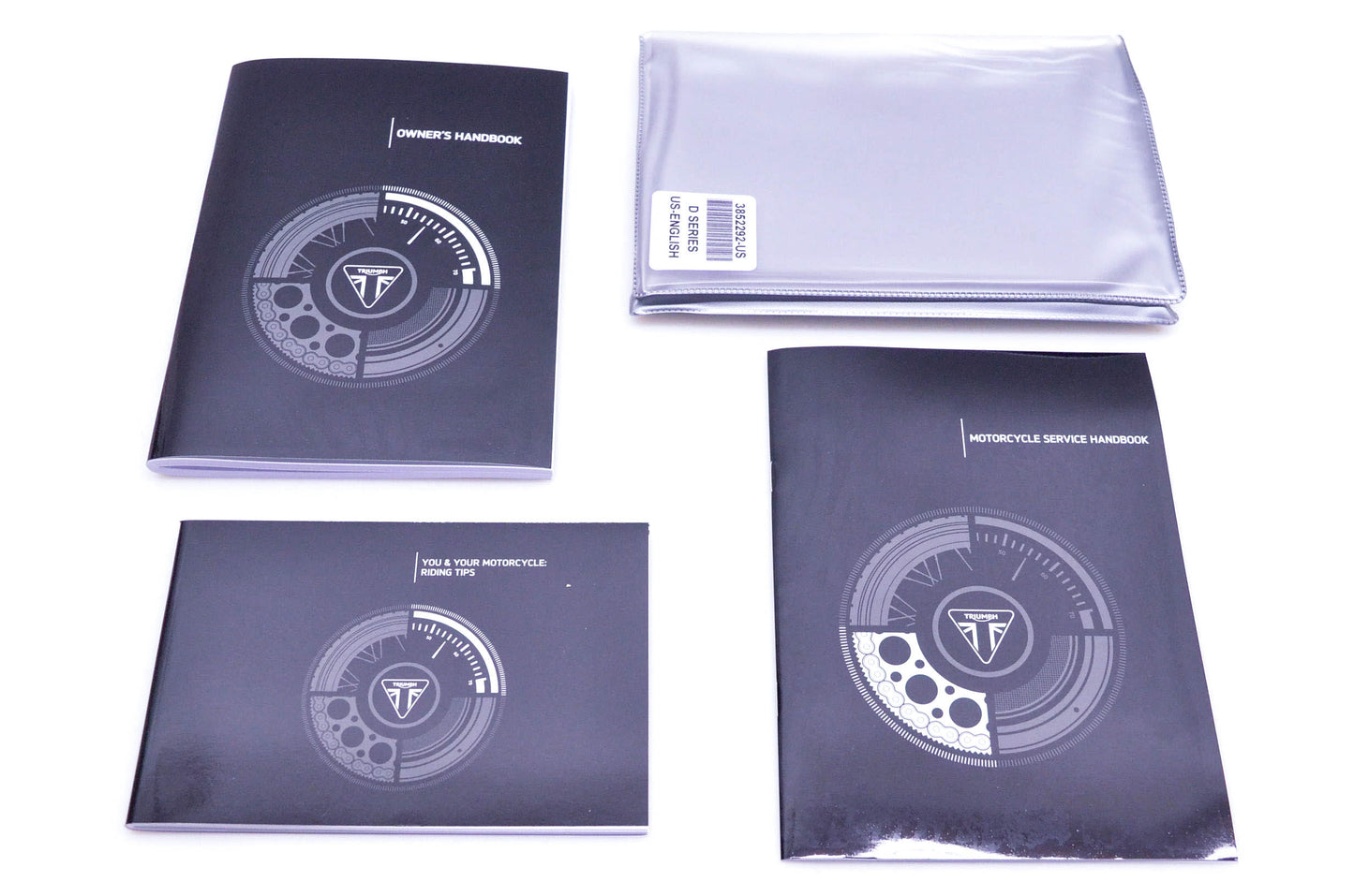 New OEM Triumph 3852292, T3852292-US Street Twin/Cup Thruxton Bonneville Owner's Handbook Kit NOS