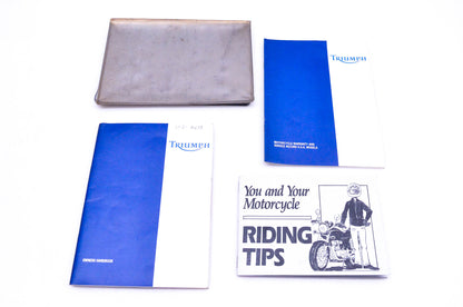 OEM Triumph 3855006 T595 Daytona T509 Speed Triple Owner's Handbook Kit