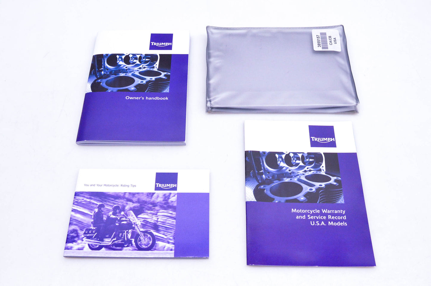 New OEM Triumph 3855157 Tiger 800/XC Owner's Handbook Kit NOS