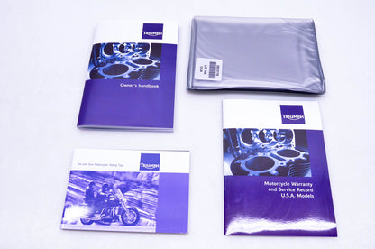 New OEM Triumph 3853116 Daytona 675 Street Triple Owner's Handbook Kit NOS