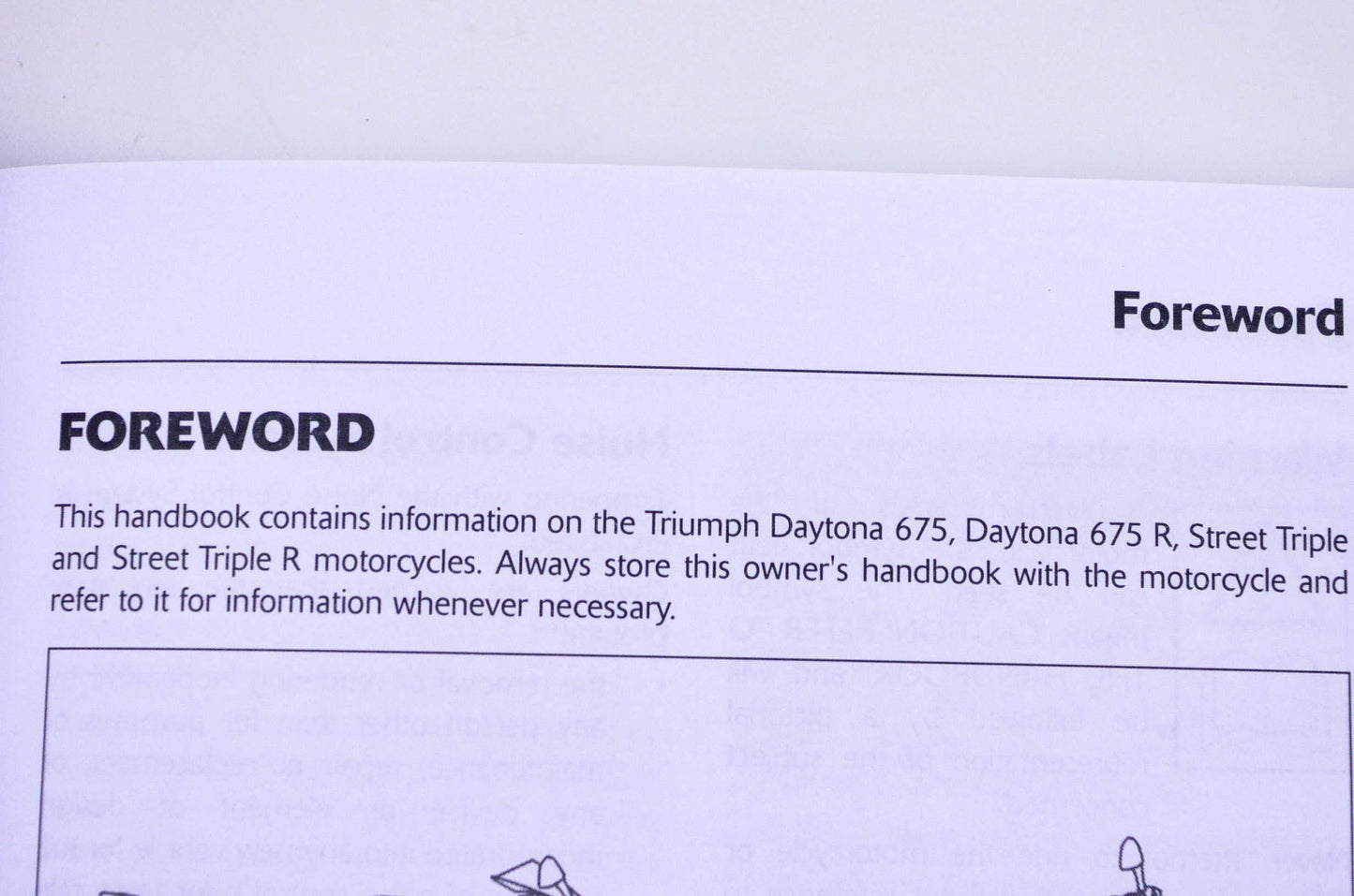 New OEM Triumph 3853116 Daytona 675 Street Triple Owner's Handbook Kit NOS