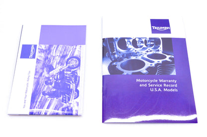 New OEM Triumph 3853116 Daytona 675 Street Triple Owner's Handbook Kit NOS