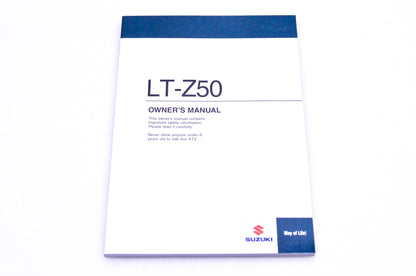 New OEM Suzuki 99011-43G58-03A LT-Z50 L7 Owner's Manual NOS