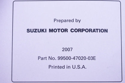 OEM Suzuki 99500-47020-03E LT-A750X K8 Service Manual