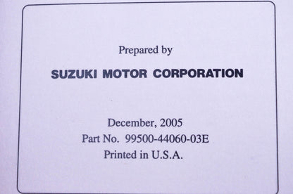 OEM Suzuki 99500-44060-03E LT-R450 Service Manual