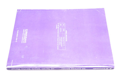OEM Kawasaki 99924-1096-01 KLF220-A1 Bayou Service Manual
