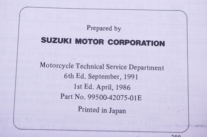 OEM Suzuki 99500-42075-01E LT-230E H Service Manual