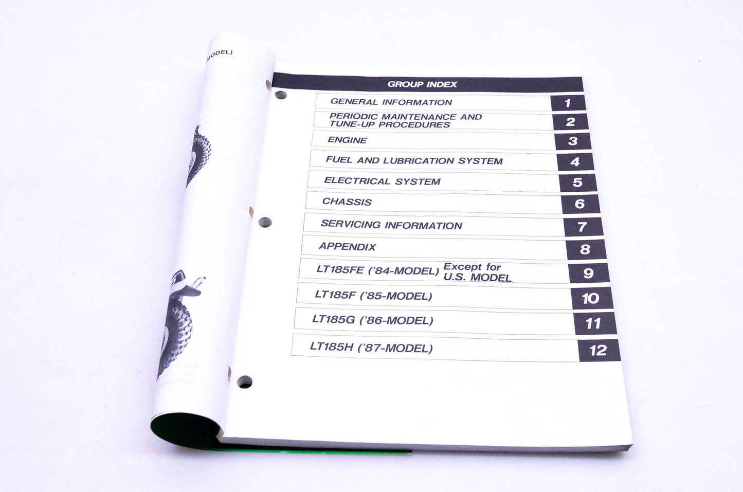 OEM Suzuki 99500-41054-01E LT-185 Service Manual