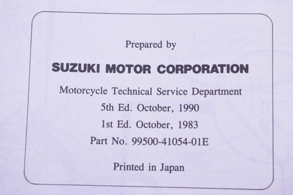 OEM Suzuki 99500-41054-01E LT-185 Service Manual