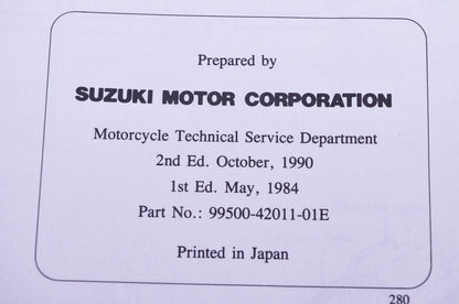 OEM Suzuki 99500-42011-01E LT-250E Service Manual