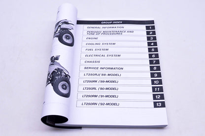 OEM Suzuki 99500-22066-01E LT-250R H J K L M N Service Manual