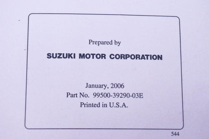 OEM Suzuki 99500-39290-03E VZR1800 Service Manual