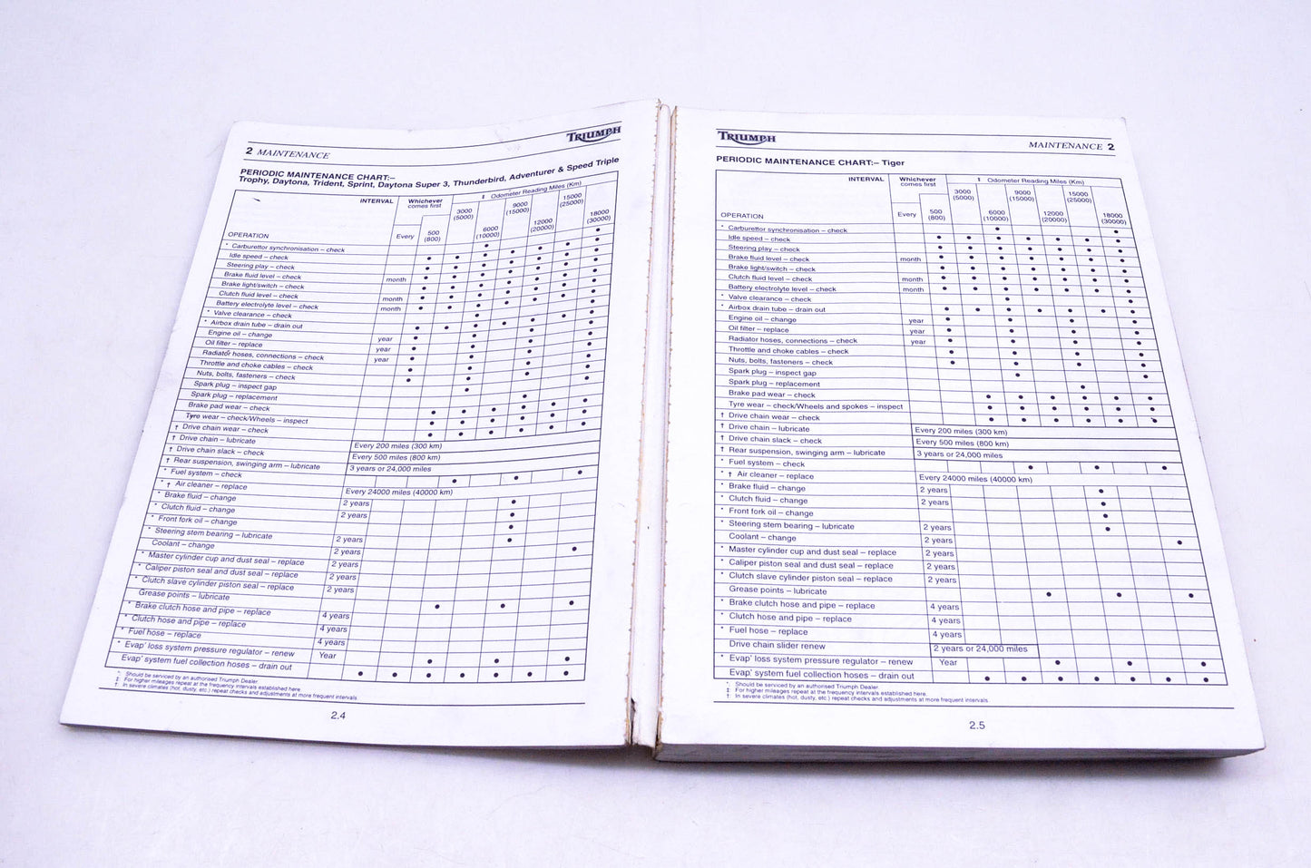 OEM Triumph 3850300 Motorcycle Service Manual