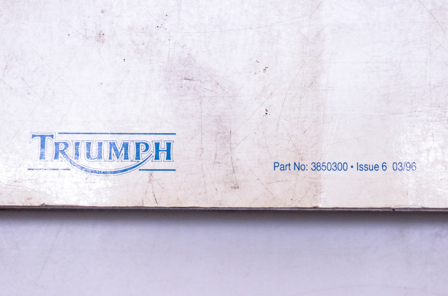 OEM Triumph 3850300 Motorcycle Service Manual