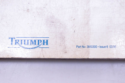 OEM Triumph 3850300 Motorcycle Service Manual