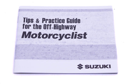 New OEM Suzuki 99014-20641-03A Motorcycle Tips & Practice Guide NOS