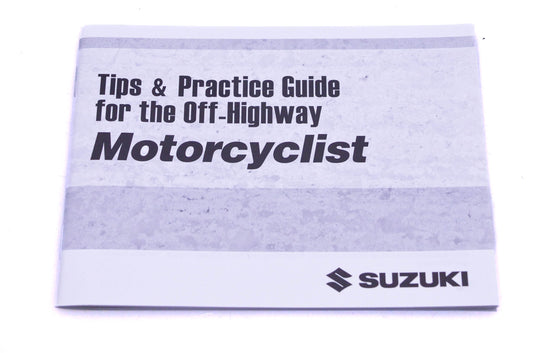 New OEM Suzuki 99014-20641-03A Motorcycle Tips & Practice Guide NOS