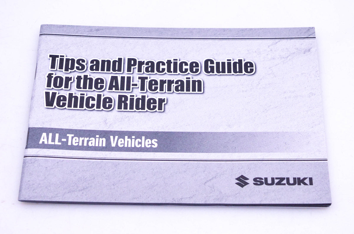 New OEM Suzuki 99014-20615-03A ATV Tips & Practice Guide Manual NOS