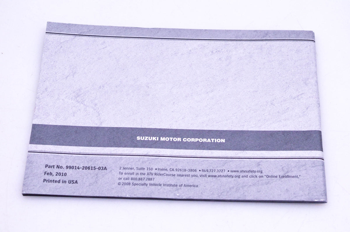 New OEM Suzuki 99014-20615-03A ATV Tips & Practice Guide Manual NOS