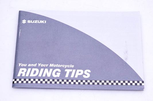 New OEM Suzuki 99014-20632-03A Riding Tips Guide Manual NOS