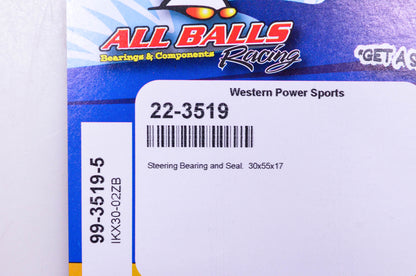 All Balls 22-3519, 99-3519-5, IKX30-02ZB Steering Bearing And Seal Kit NOS