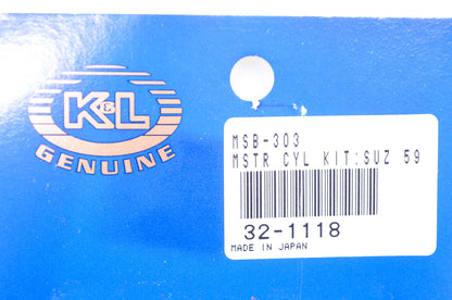 K & L 32-1118, MSB-303, 232-1118 Master Cylinder Rebuild Kit NOS