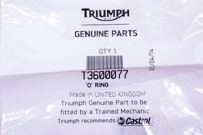 New OEM Triumph T3600077 O Ring NOS