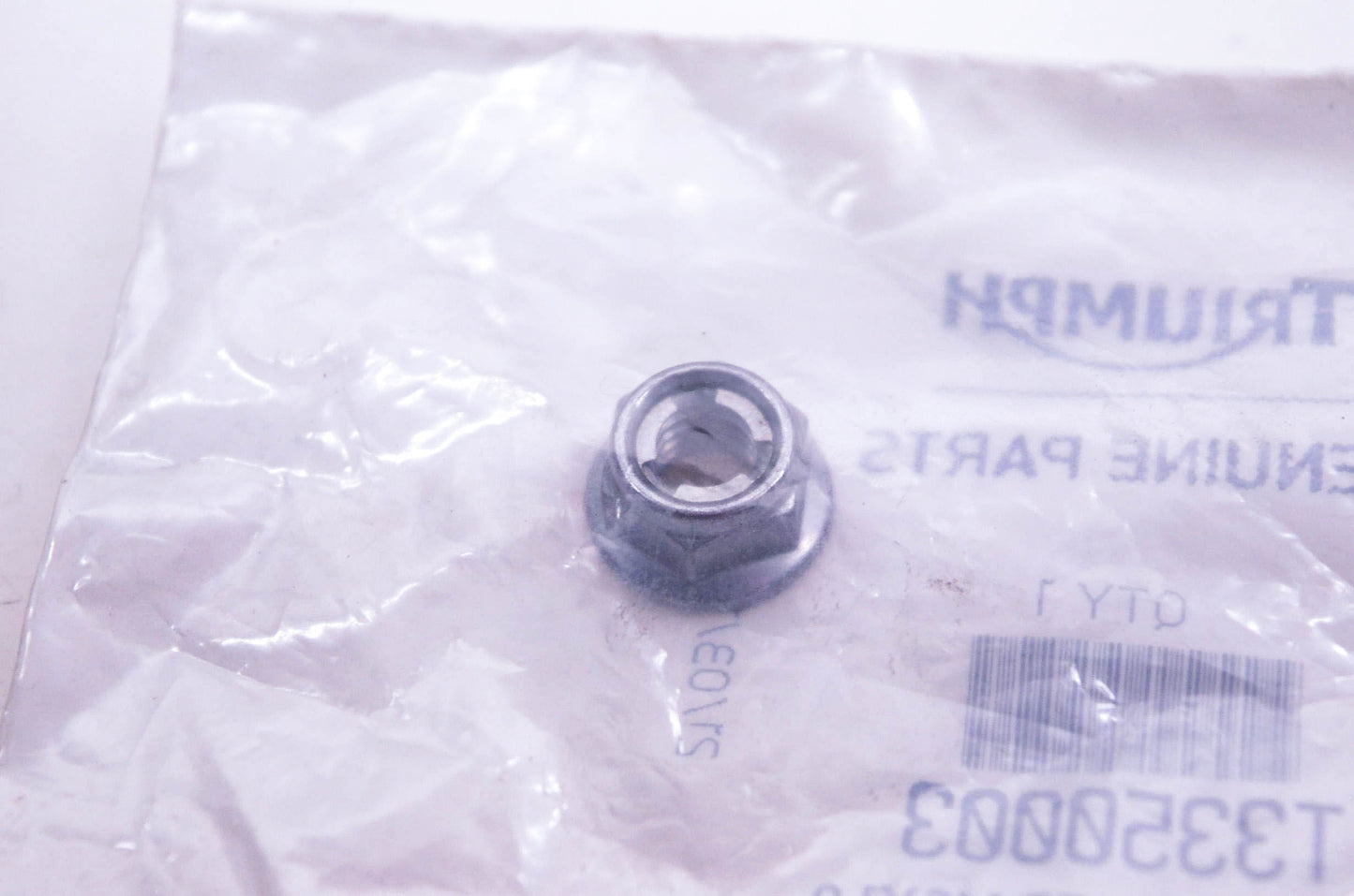 New OEM Triumph T3350003 Flanged Locknut NOS