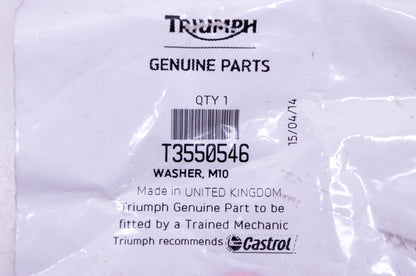 New OEM Triumph T3550546 Washer M10 NOS