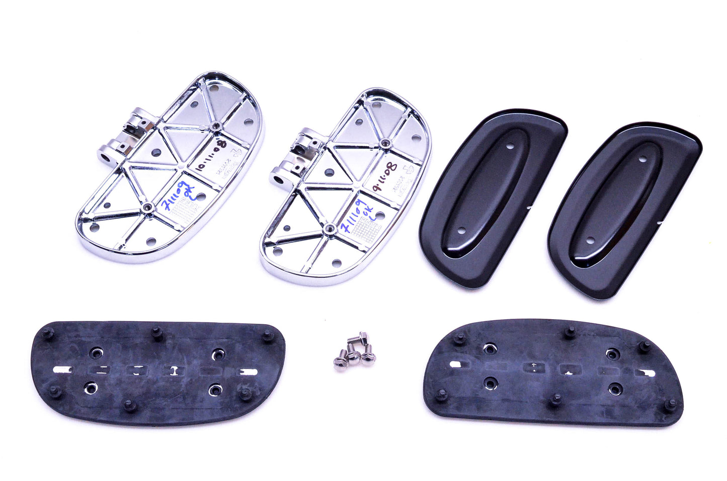 New OEM Triumph A9758160 Chromeline Passenger Footboard Kit NOS