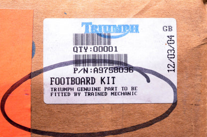 New OEM Triumph A9758036 Footboard Kit NOS