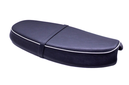 New OEM Triumph 2301932, 2301935 Black Bench Seat With White Trim NOS