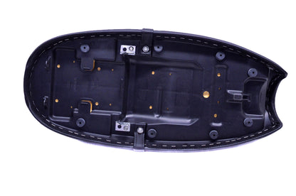 New OEM Triumph 2301932, 2301935 Black Bench Seat With White Trim NOS